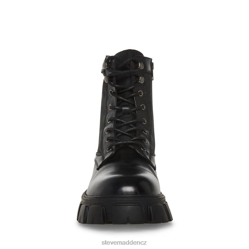obuv Černá kůže LR2BN935 muži Steve Madden cortina