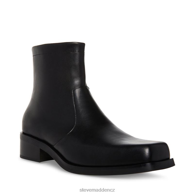 obuv Černá kůže LR2BN938 muži Steve Madden lionell