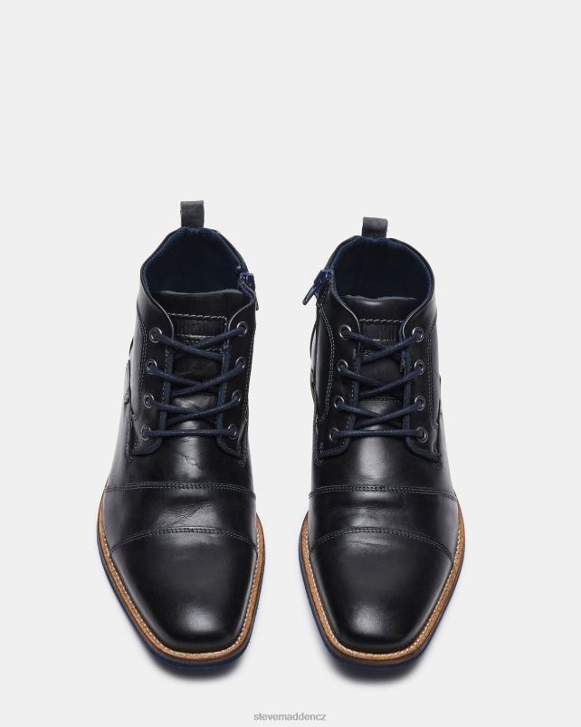 obuv Černá kůže LR2BN939 muži Steve Madden kramerr