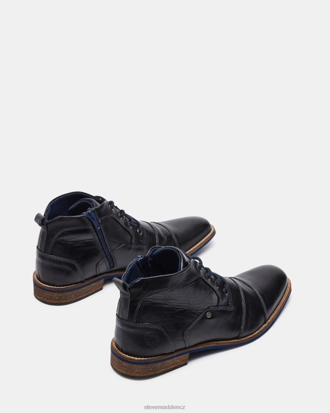 obuv Černá kůže LR2BN939 muži Steve Madden kramerr