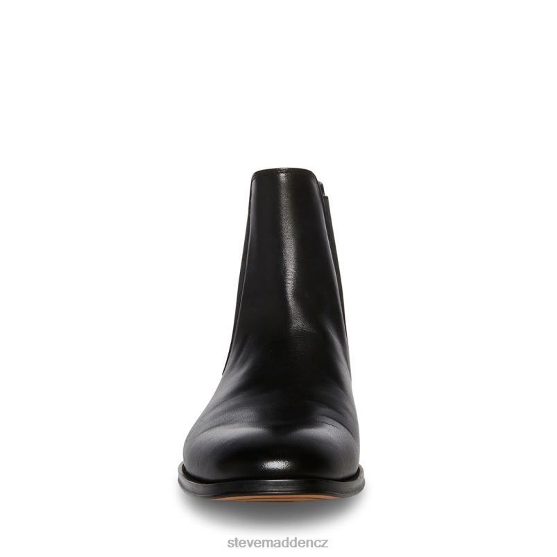 obuv Černá kůže LR2BN940 muži Steve Madden Adamo