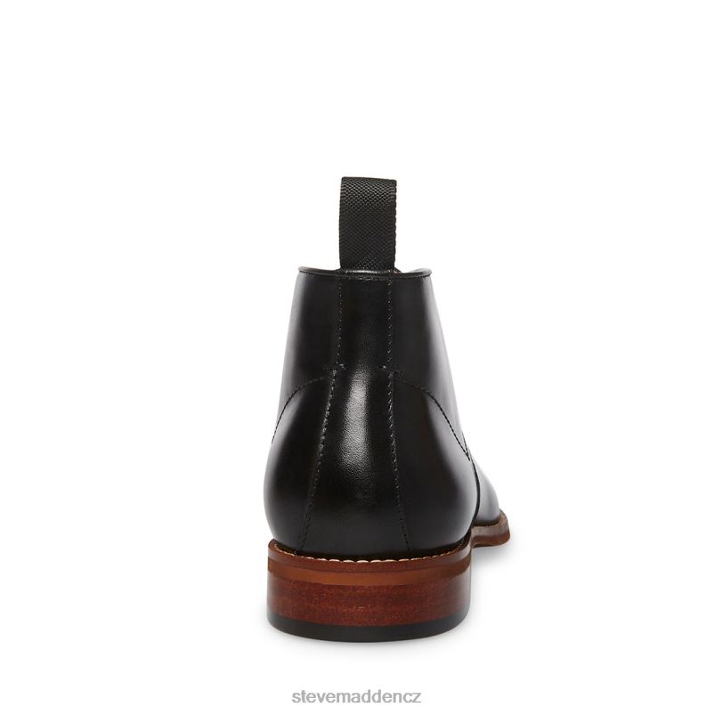 obuv Černá kůže LR2BN941 muži Steve Madden favien