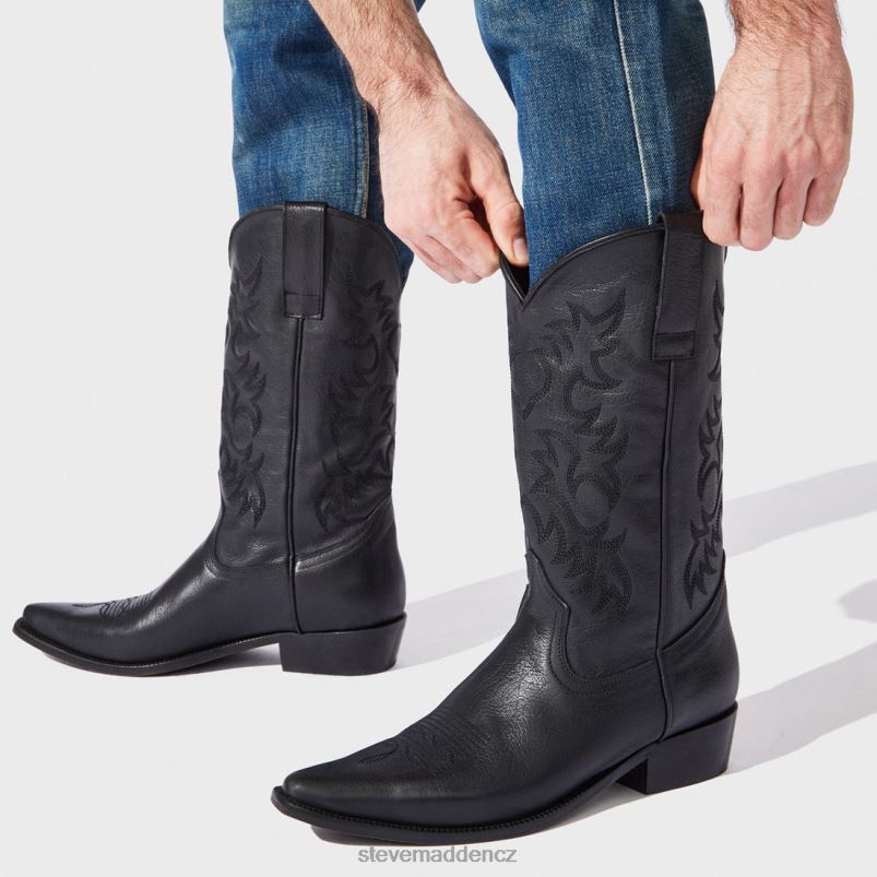 obuv Černá kůže LR2BN943 muži Steve Madden reyy