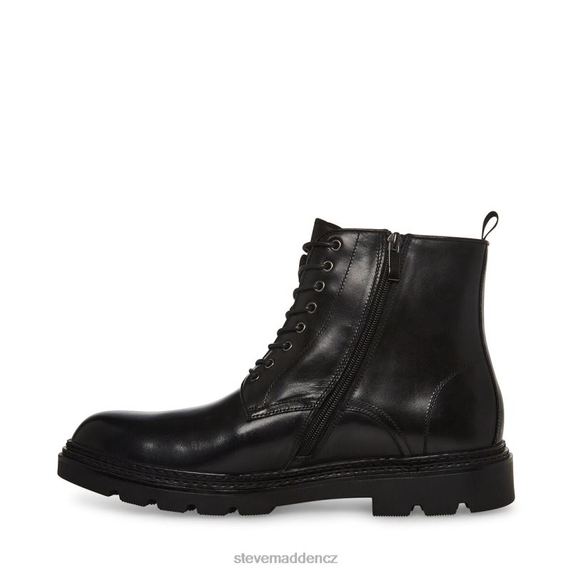 obuv Černá kůže LR2BN955 muži Steve Madden jessee