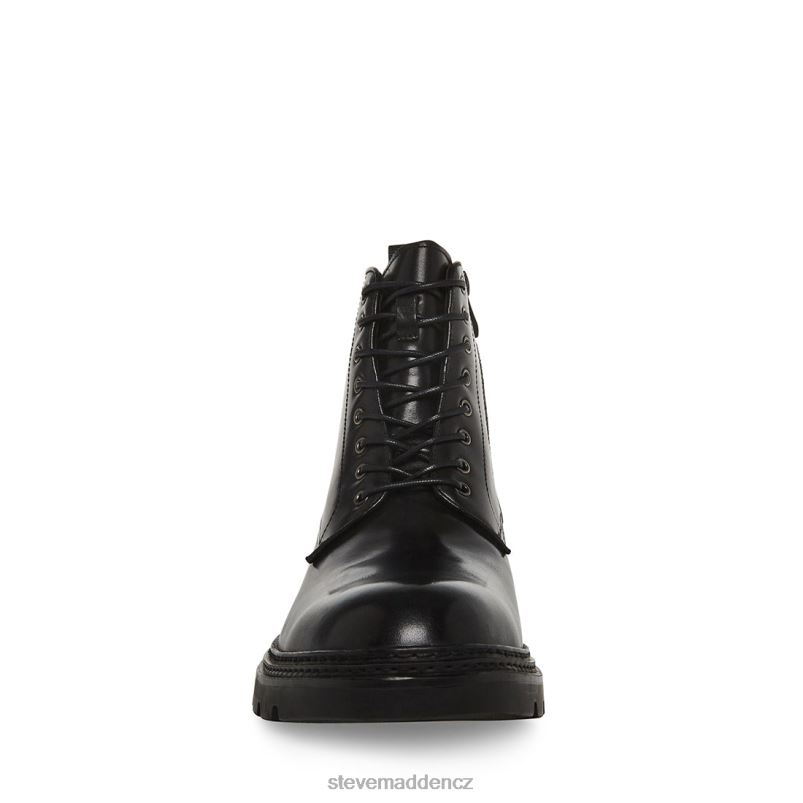 obuv Černá kůže LR2BN955 muži Steve Madden jessee