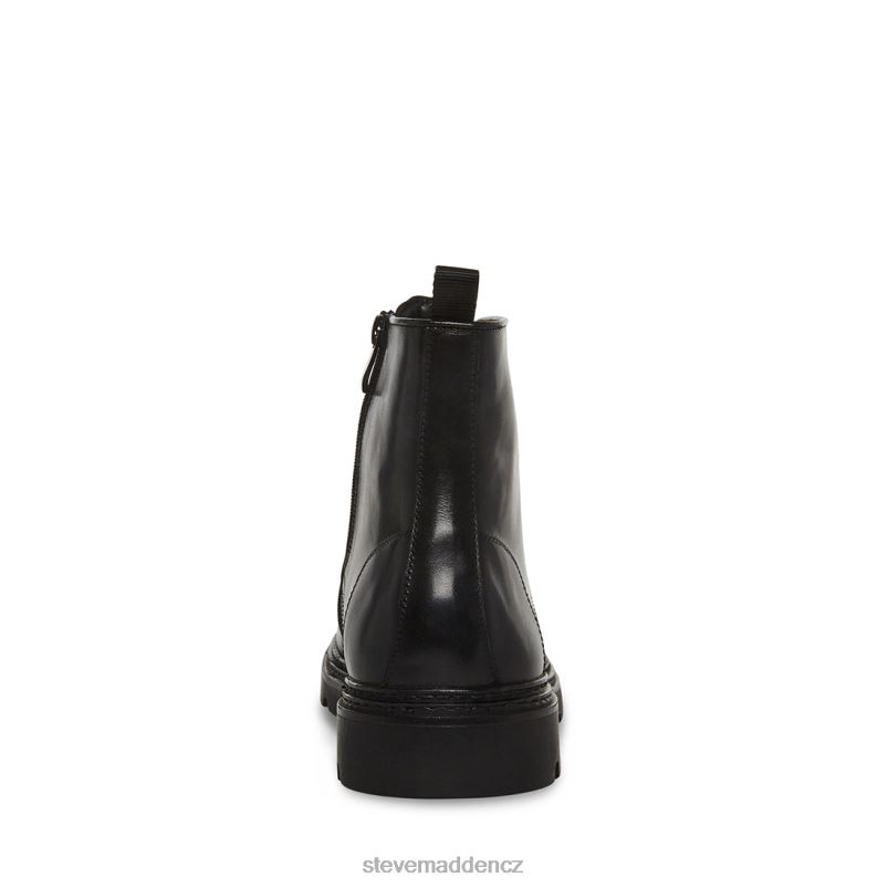 obuv Černá kůže LR2BN955 muži Steve Madden jessee