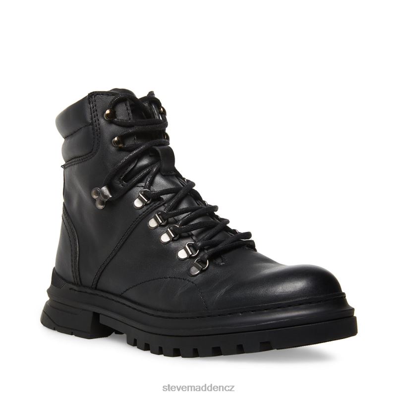 obuv Černá kůže LR2BN956 muži Steve Madden monty