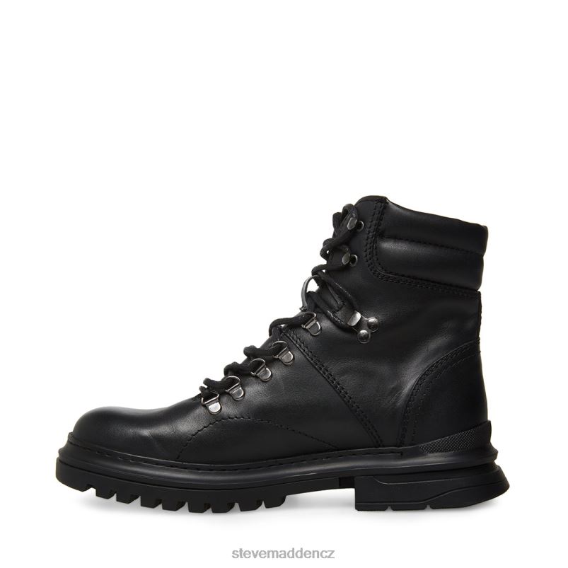 obuv Černá kůže LR2BN956 muži Steve Madden monty