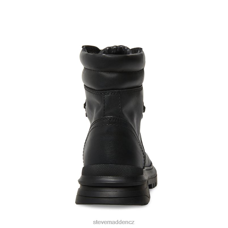 obuv Černá kůže LR2BN956 muži Steve Madden monty