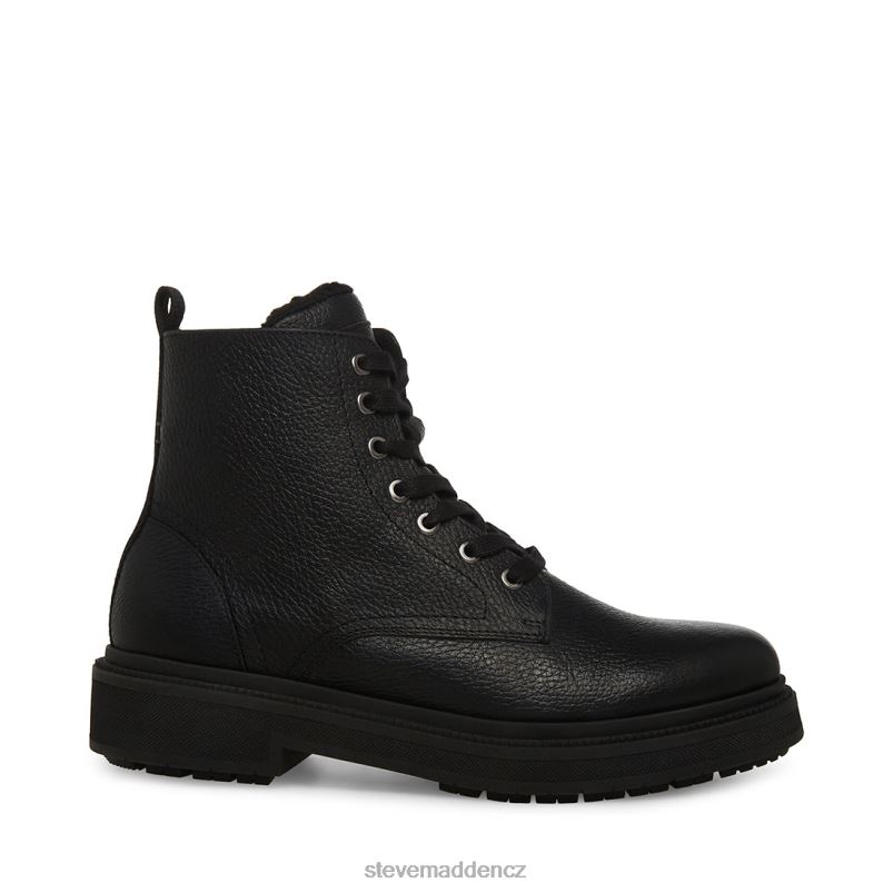 obuv Černá kůže LR2BN960 muži Steve Madden denalii