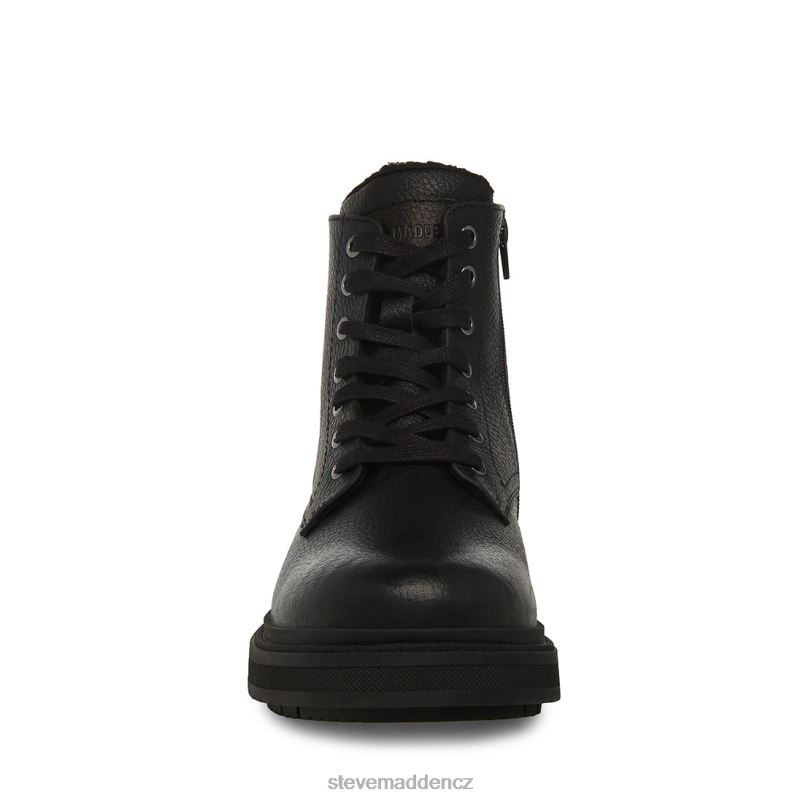 obuv Černá kůže LR2BN960 muži Steve Madden denalii