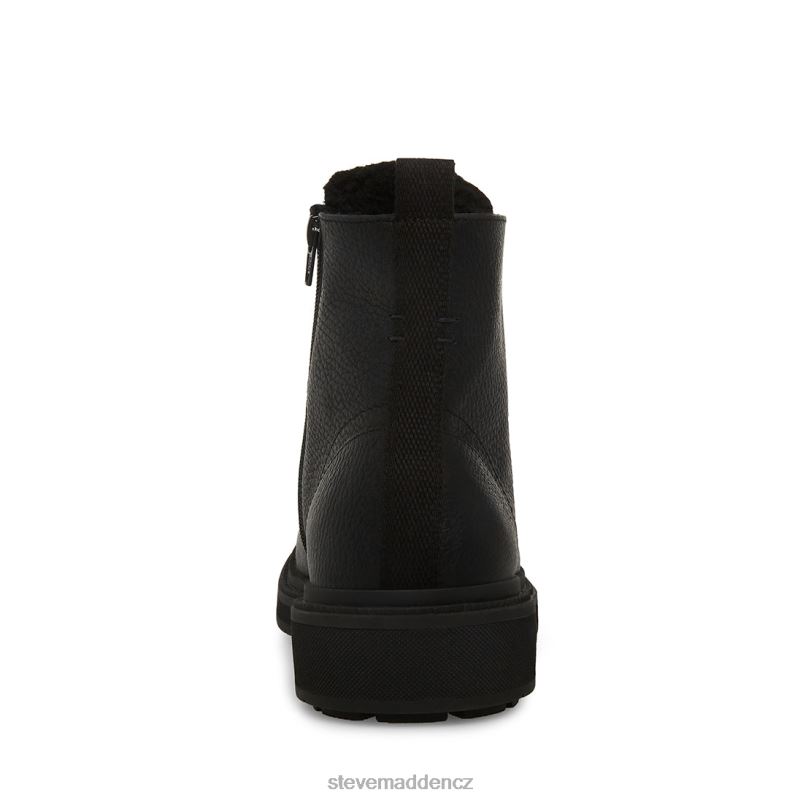 obuv Černá kůže LR2BN960 muži Steve Madden denalii
