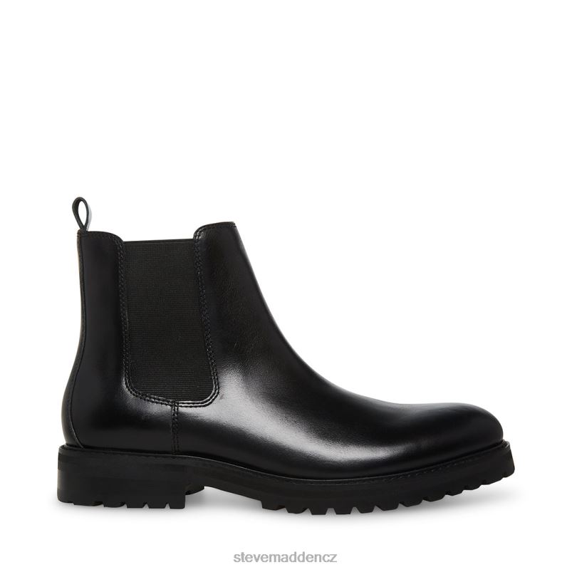 obuv Černá kůže LR2BN966 muži Steve Madden duren
