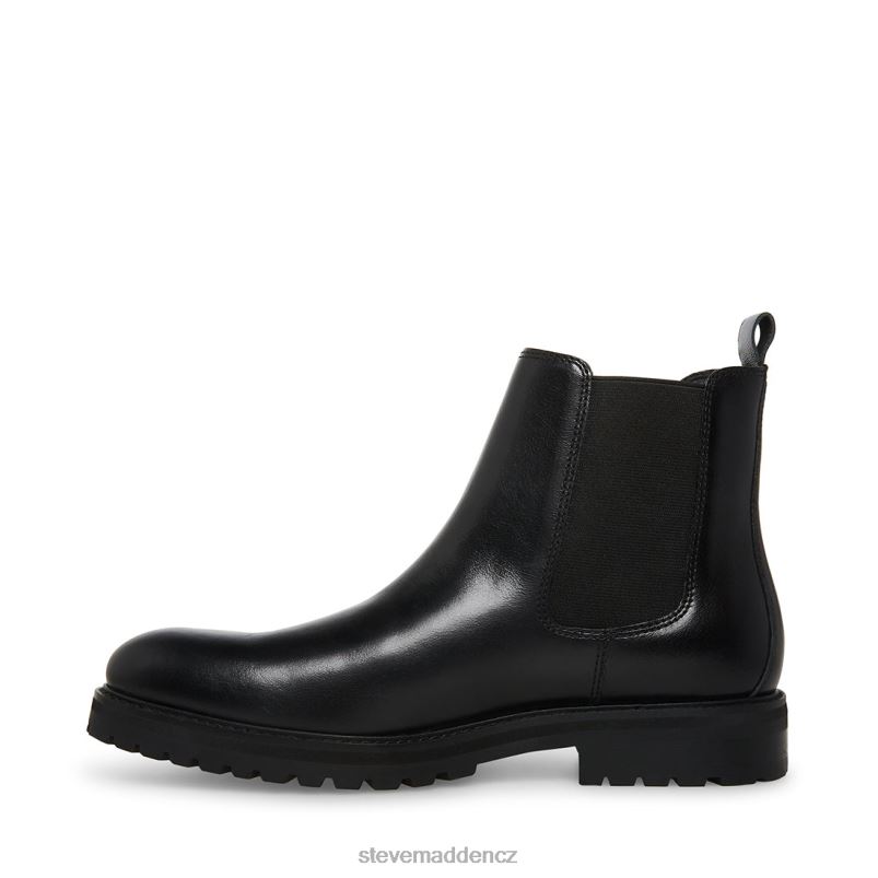 obuv Černá kůže LR2BN966 muži Steve Madden duren