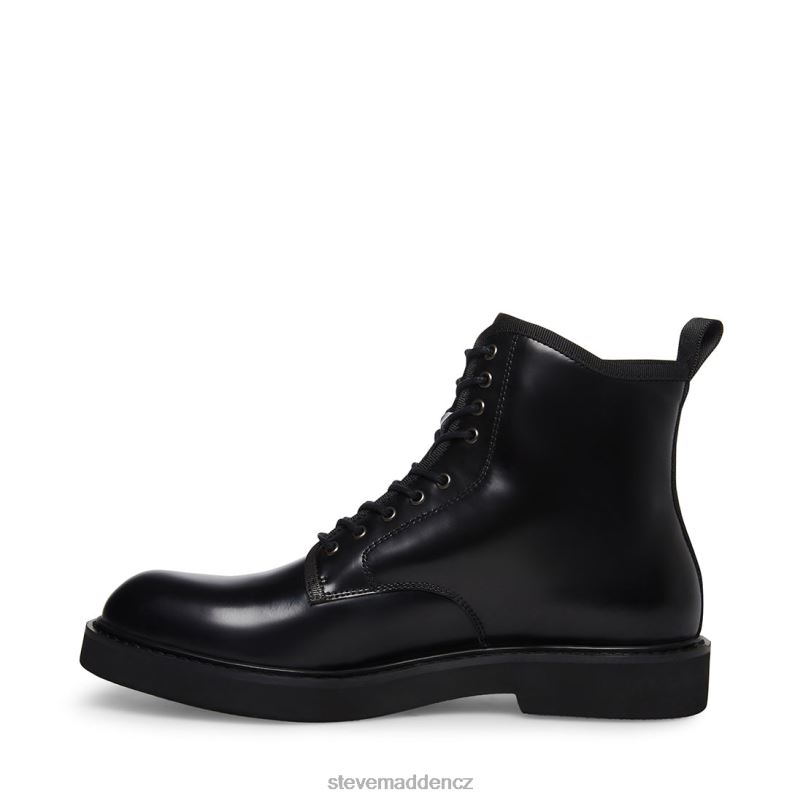 obuv Černá kůže LR2BN975 muži Steve Madden adryan