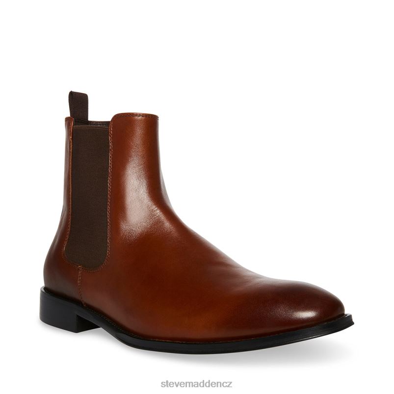 obuv hnědá kůže LR2BN927 muži Steve Madden Adamo