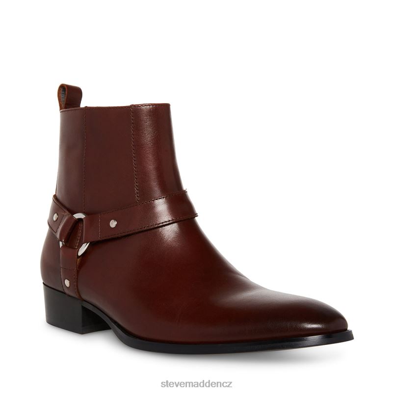 obuv hnědá kůže LR2BN947 muži Steve Madden pomlčka