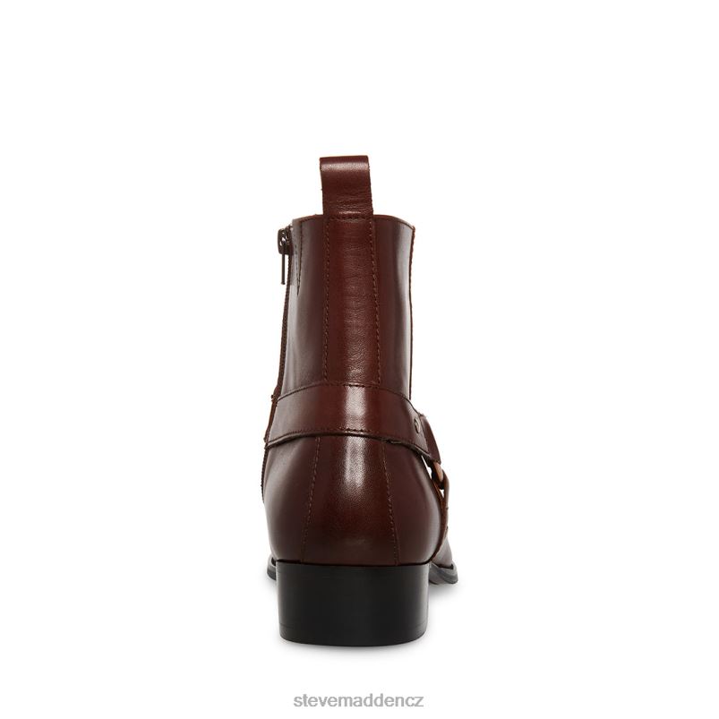 obuv hnědá kůže LR2BN947 muži Steve Madden pomlčka