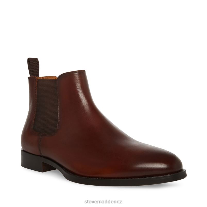 obuv hnědá kůže LR2BN948 muži Steve Madden achát