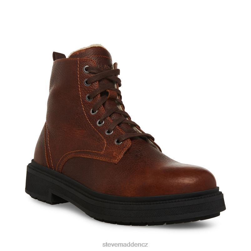 obuv hnědá kůže LR2BN959 muži Steve Madden denalii