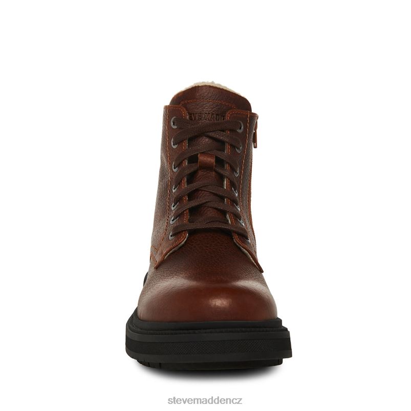 obuv hnědá kůže LR2BN959 muži Steve Madden denalii
