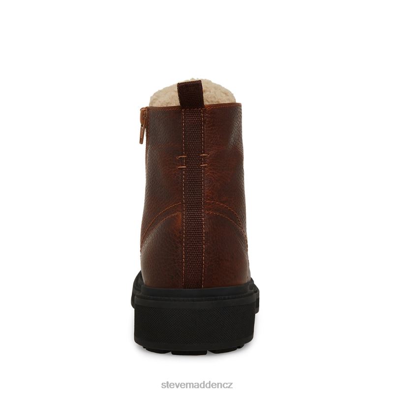obuv hnědá kůže LR2BN959 muži Steve Madden denalii