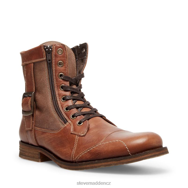 obuv koňaková kůže LR2BN978 muži Steve Madden odvést pozornost