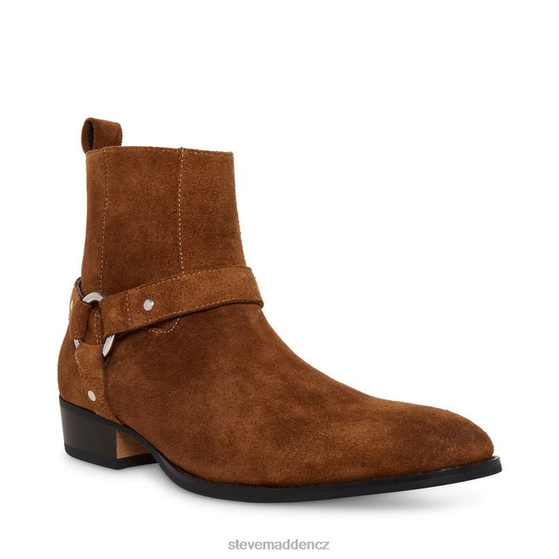 obuv koňakový semiš LR2BN950 muži Steve Madden pomlčka