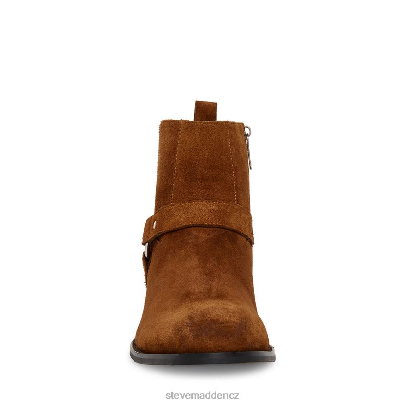obuv koňakový semiš LR2BN950 muži Steve Madden pomlčka