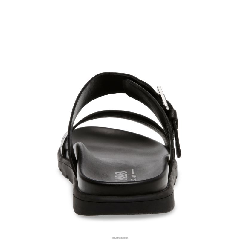 obuv Černá kůže LR2BN1081 muži Steve Madden kadmus