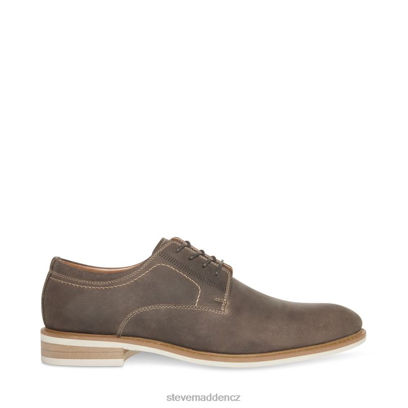 obuv šedá kůže LR2BN1024 muži Steve Madden kación