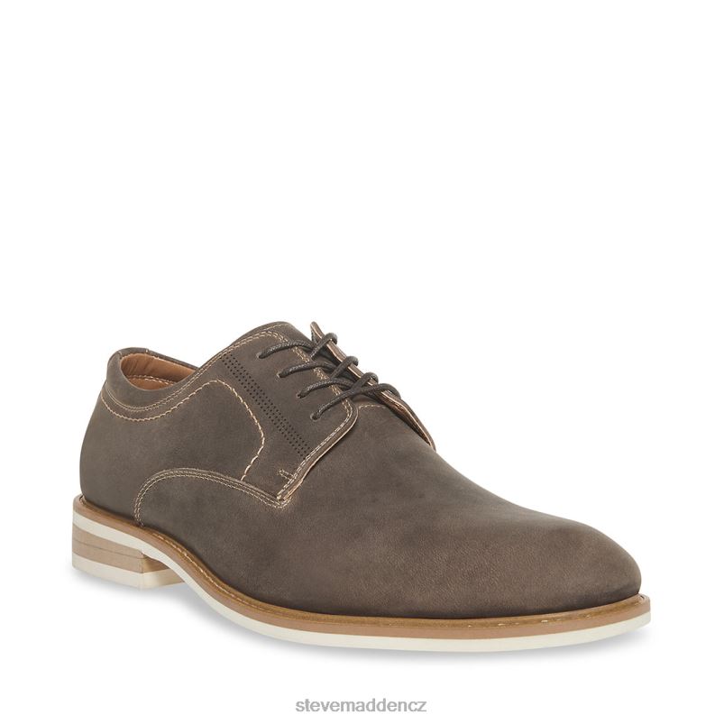 obuv šedá kůže LR2BN1024 muži Steve Madden kación