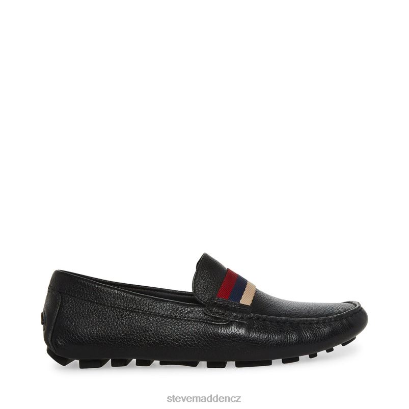 obuv Černá kůže LR2BN1006 muži Steve Madden baz