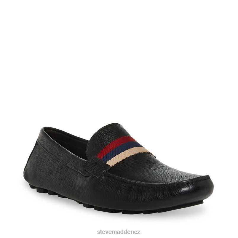 obuv Černá kůže LR2BN1006 muži Steve Madden baz