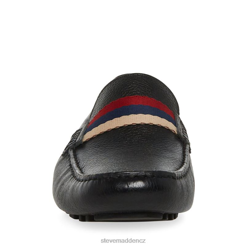 obuv Černá kůže LR2BN1006 muži Steve Madden baz