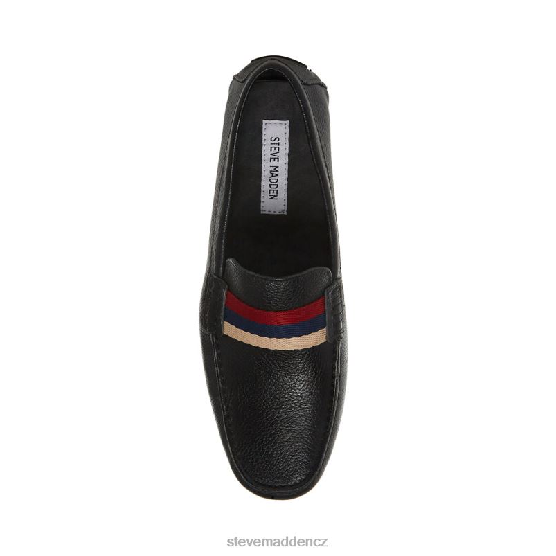 obuv Černá kůže LR2BN1006 muži Steve Madden baz
