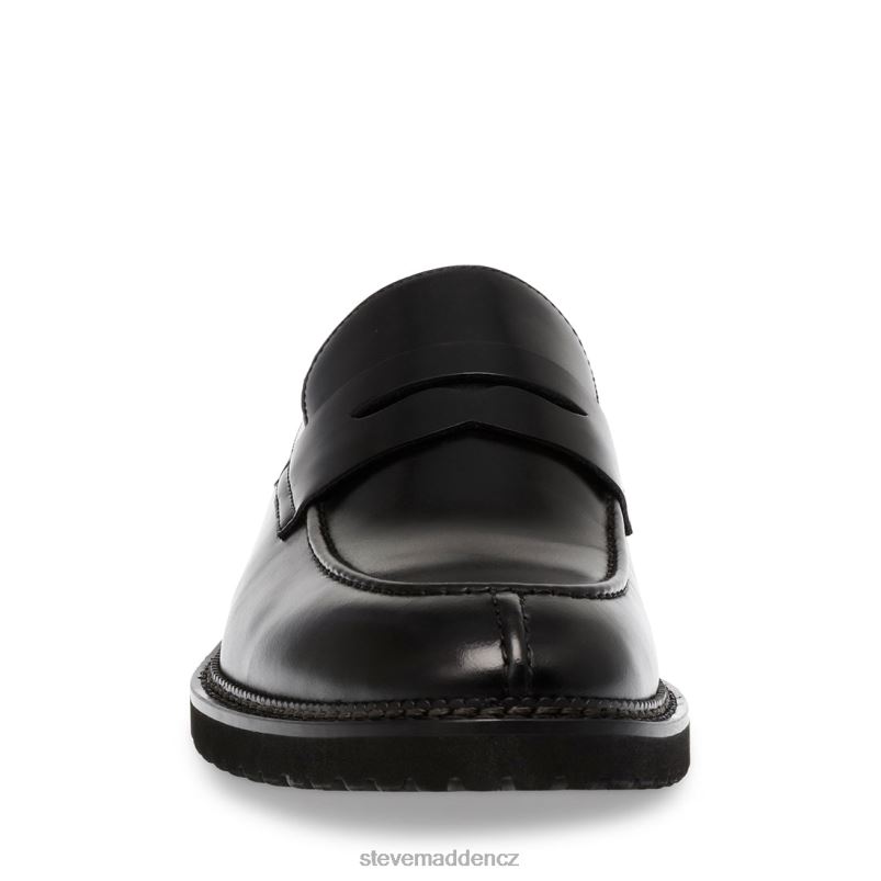obuv Černá kůže LR2BN1007 muži Steve Madden saban