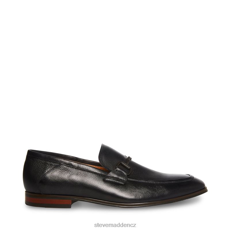 obuv Černá kůže LR2BN1017 muži Steve Madden aahron