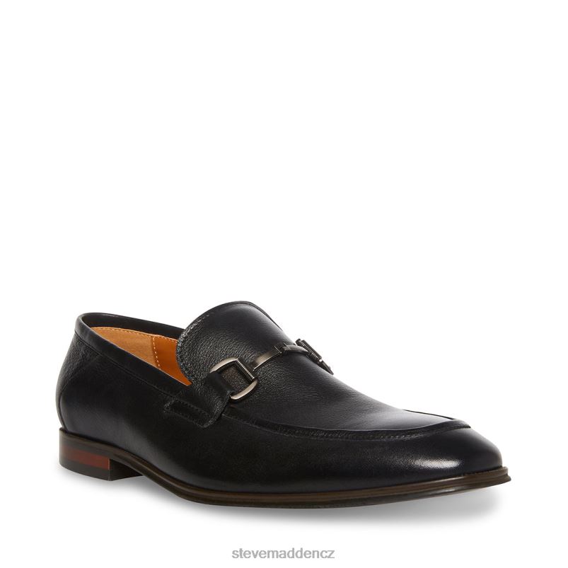 obuv Černá kůže LR2BN1017 muži Steve Madden aahron