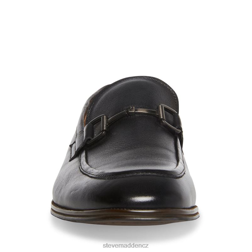 obuv Černá kůže LR2BN1017 muži Steve Madden aahron