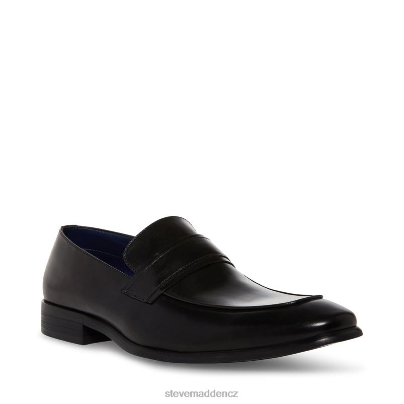 obuv Černá kůže LR2BN1030 muži Steve Madden beaudon