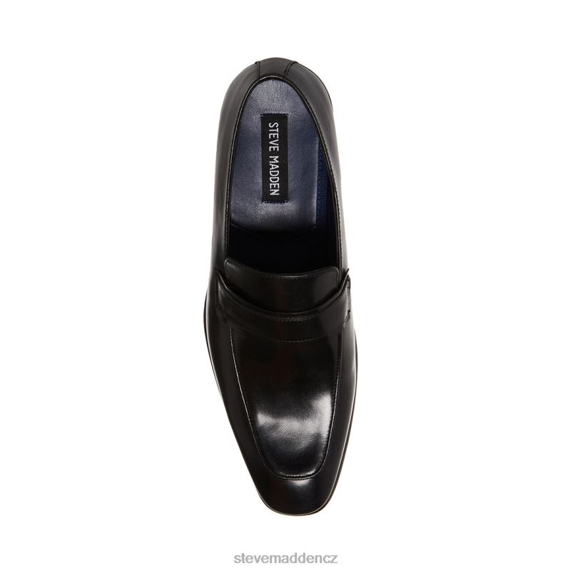obuv Černá kůže LR2BN1030 muži Steve Madden beaudon