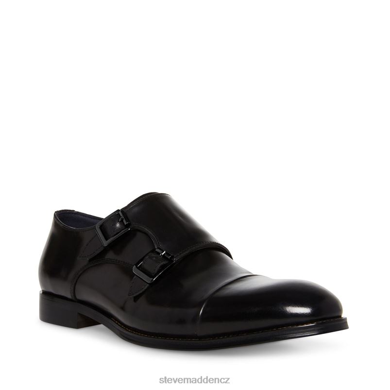 obuv Černá kůže LR2BN1032 muži Steve Madden zaven