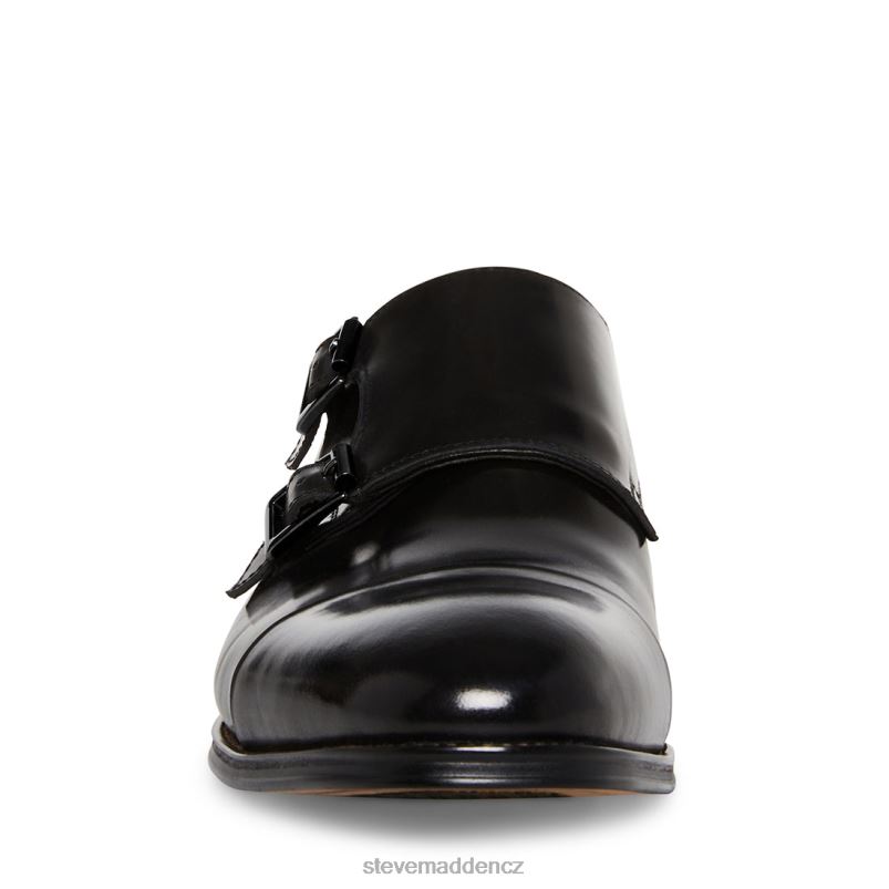 obuv Černá kůže LR2BN1032 muži Steve Madden zaven