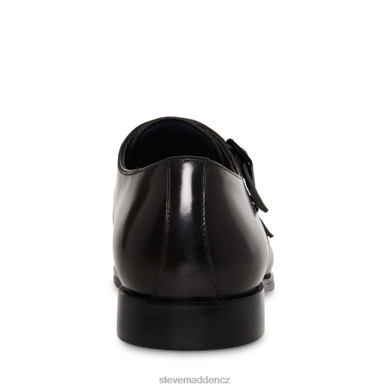 obuv Černá kůže LR2BN1032 muži Steve Madden zaven