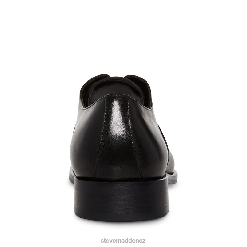 obuv Černá kůže LR2BN1037 muži Steve Madden Princeton