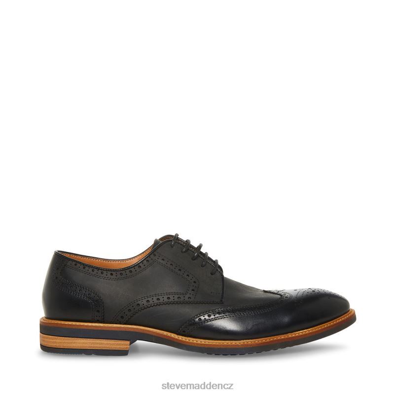 obuv Černá kůže LR2BN1039 muži Steve Madden kadynn