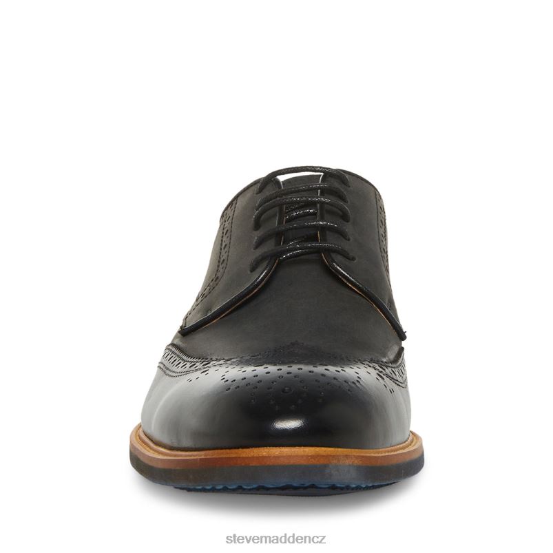 obuv Černá kůže LR2BN1039 muži Steve Madden kadynn
