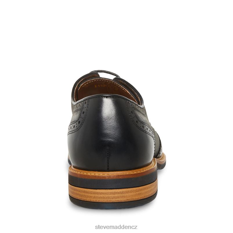 obuv Černá kůže LR2BN1039 muži Steve Madden kadynn