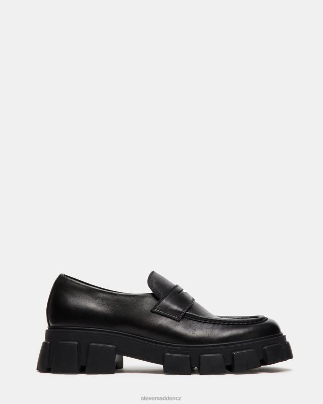 obuv Černá kůže LR2BN982 muži Steve Madden centro